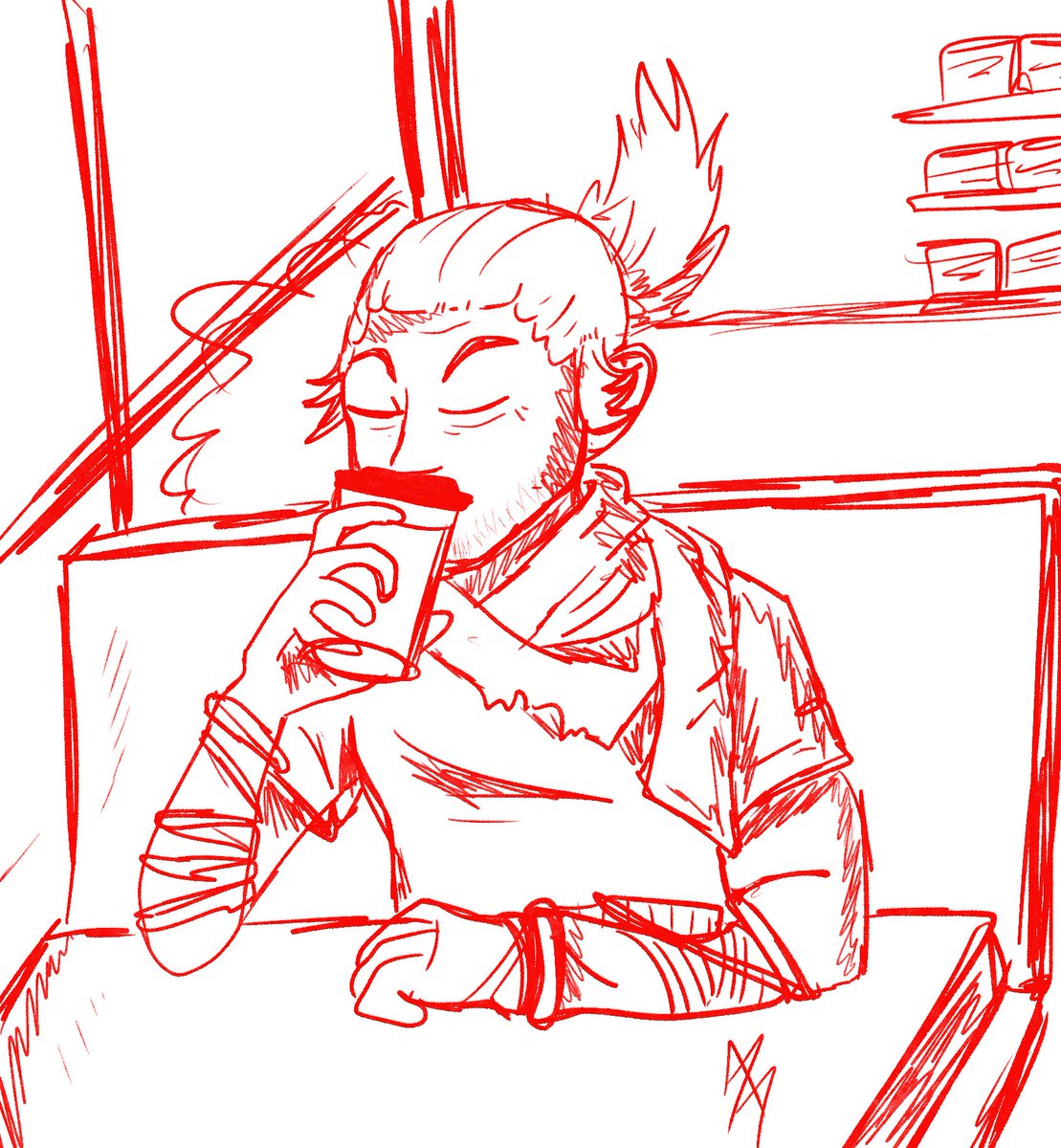 Cringetober day 18: Fandom AU

RIP Sekiro you would have loved coffee shops