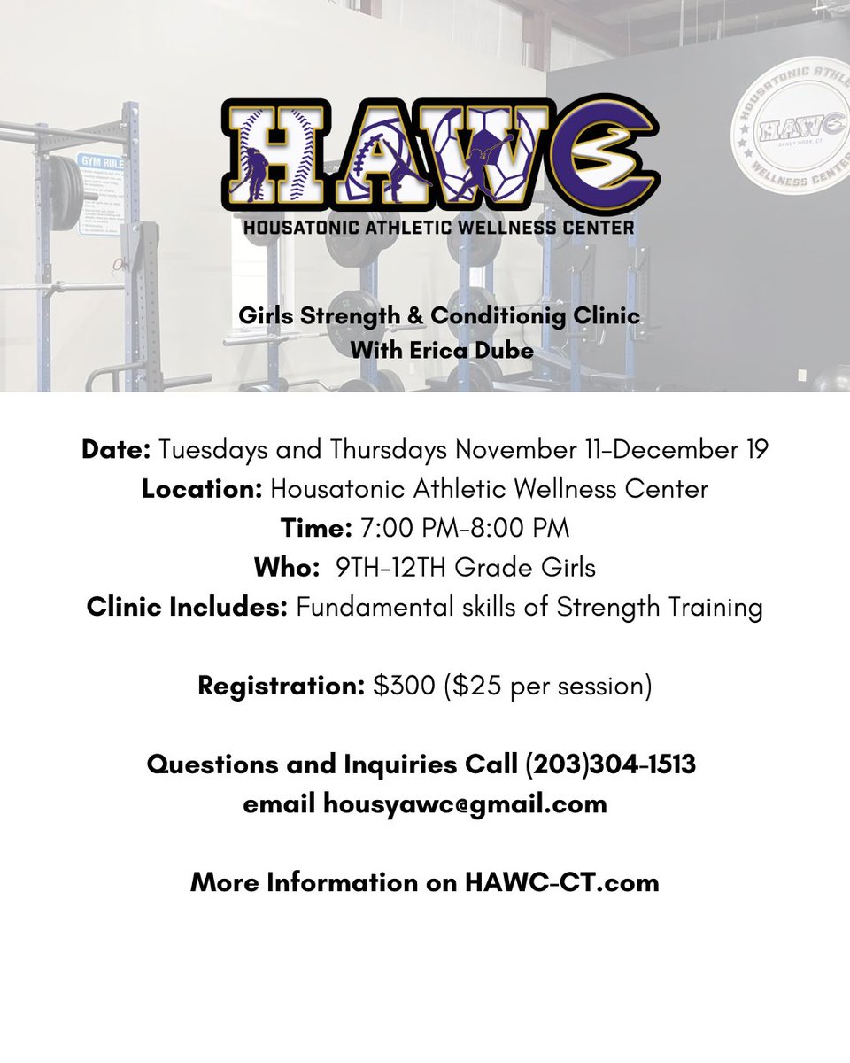 Housatonic Athletic Wellness Center tweet media