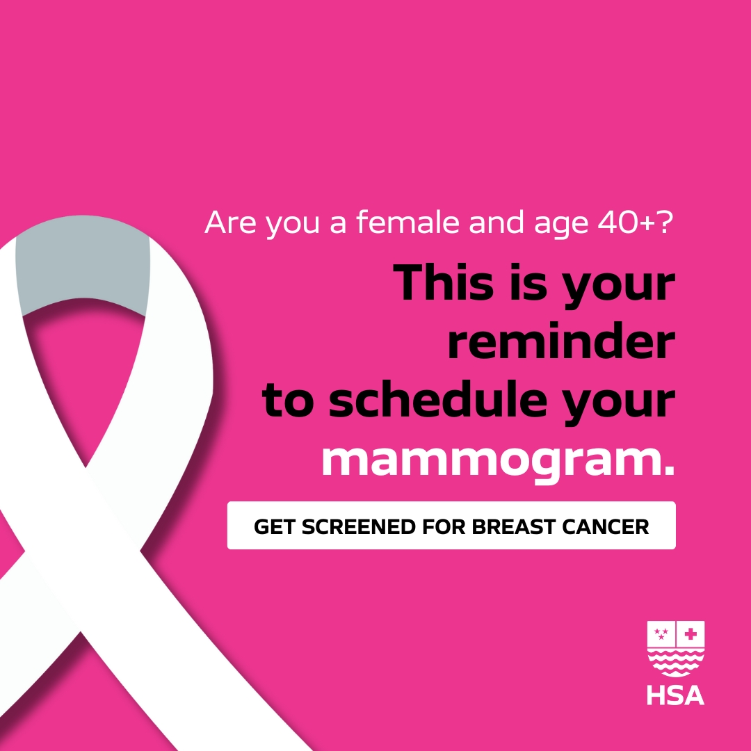 HSA_Cayman's tweet photo. This is your sign if you're:
✅a female,
✅age 40 or older.

Regular mammograms could be the difference in early detection and peace of mind. This is your reminder to schedule your mammogram.

Call 949-8600-1 to book an appointment.

Learn more, visit https://t.co/jtNxEmewUT https://t.co/T2SQwKeFO3