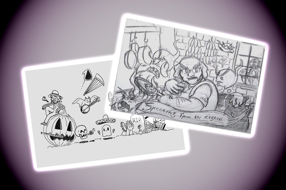 JobJobLLC's tweet photo. Keychains, pins, custom portraits, post cards and so much more! Our newest project has a lot to offer for #spookymonth https://t.co/0OAfIxb6aX