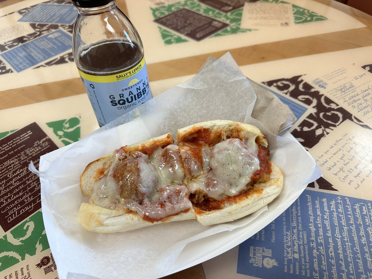 mlfpvd's tweet photo. @DanMcGowan Time to step up your #sandwichhut game. Meatball and Eggplant with Provolone. https://t.co/ButMmHtR24