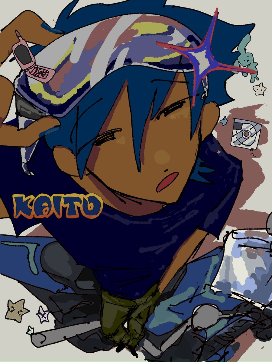 six_sense60816's tweet photo. 焼けた肌が似合う男の魅力には誰も叶わん
 #KAITO  #VOCALOID https://t.co/Z3ZKmKwJ19