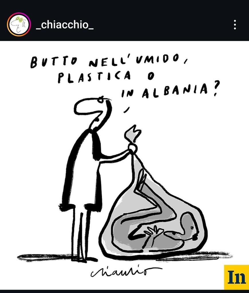The last 12 asylum seekers must be transferred from Albania to Italy, court orders. Italian illustrator Francesco Chiacchio is minimalistic and brilliant as always.