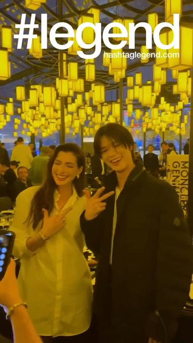 minisodeweno's tweet photo. how k went from having his ass zapped on national television to hanging out with anne hathaway in shanghai all in one day is beyond me https://t.co/rJJHeh9RIJ