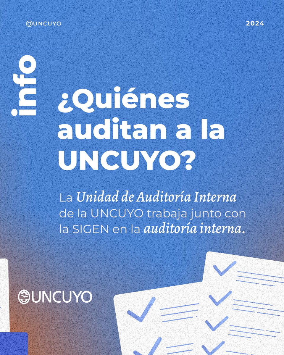 Conocé cómo, cuándo y quiénes auditan a la #UNCUYO 📲