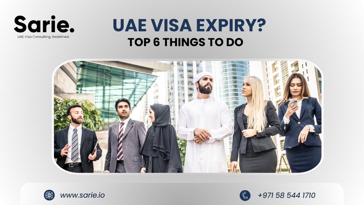 Sarie_Official's tweet photo. Top 6 things to do when your UAE visa is expiring:
1.Check your grace period.
2.Start your renewal early.
3.Exit the country if not renewing.
4.Avoid overstaying fines.
5.Explore visa extension options.
6.Stay updated on visa policies.
#VisaTracking #UAEVisa #Sarie https://t.co/gTvoJLVpxN