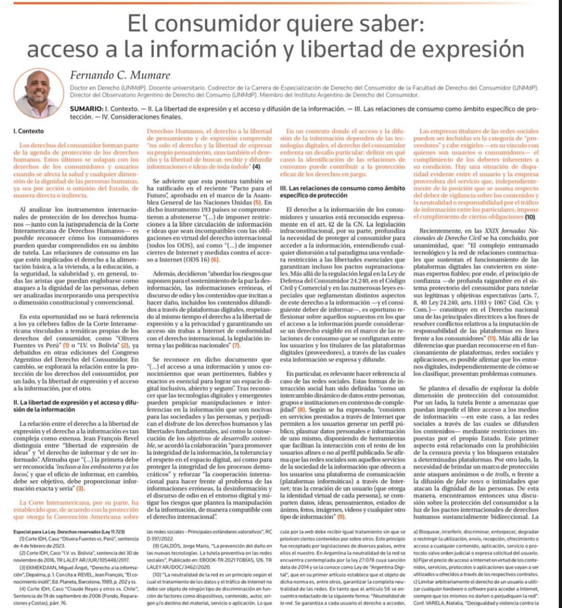 Observatorio Argentino del Derecho de Consumo (@ounmdp) on Twitter photo 