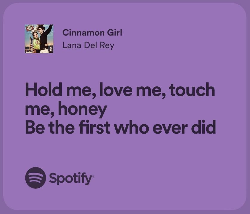 cinnamon girl - lana del rey