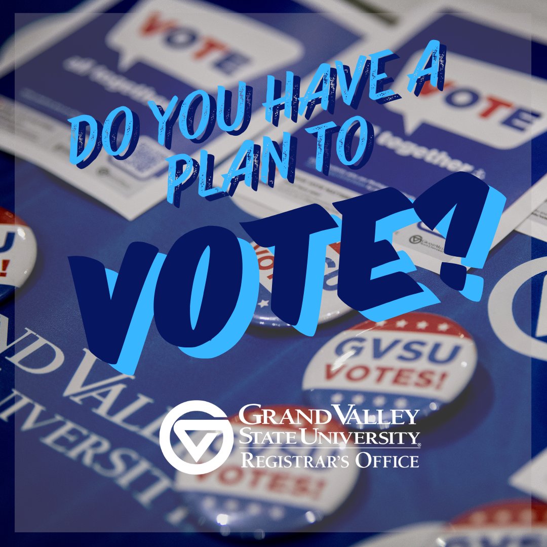 "Voting is our commitment to ourselves, one another, this country, and this world"
-Sharon Salzberg

Visit gvsu.edu/vote/how-do-i-… to access voting resources for Michigan and non-Michigan residents!

#GVSU #GVReg #GVSUVotes #Vote