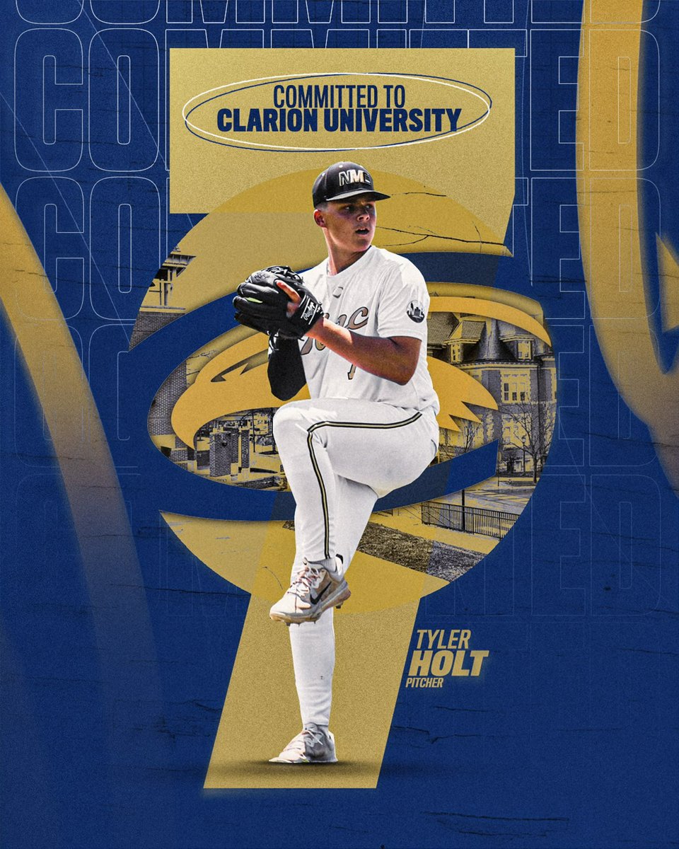 Tyler Holt (@theteeholt) on Twitter photo Extremely blessed to announce I have commited to Clarion university!!!! I want to thank everyone who has helped on this journey. Thank you <a href="/JohnnyPoss21/">Johnny Poss</a> for the opportunity to play at the next level. Wings up 🔵🟡 Extremely blessed to announce I have commited to Clarion university!!!! I want to thank everyone who has helped on this journey. Thank you <a href="/JohnnyPoss21/">Johnny Poss</a> for the opportunity to play at the next level. Wings up 🔵🟡