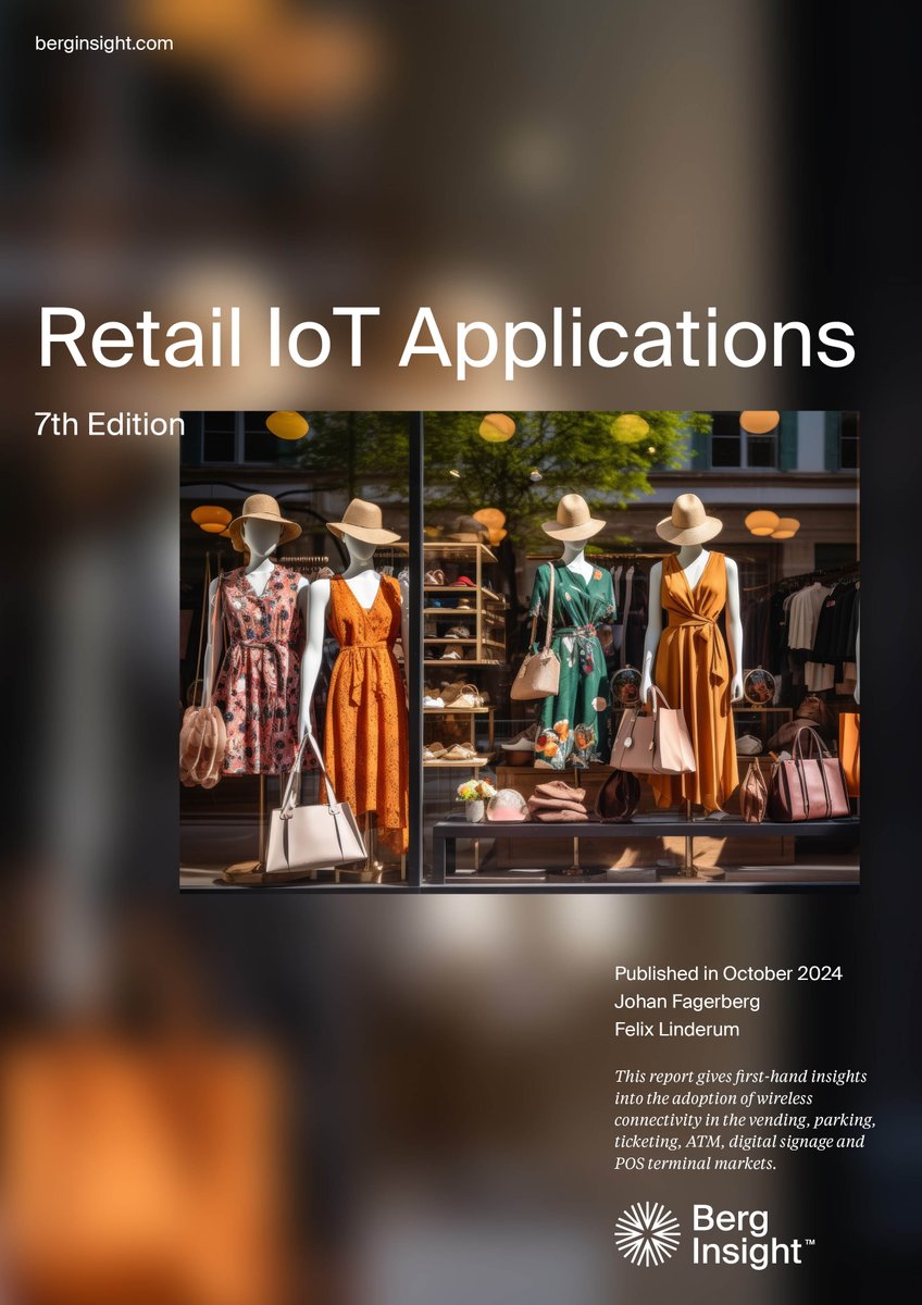 berginsight's tweet photo. Friday evening: New report released today on IoT applications in the retail sector. Read more here https://t.co/GbYP4wdmnV https://t.co/vQOz80IvWe