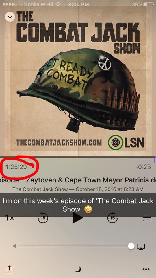 Von_GUM's tweet photo. Shout out to memories man… that one time my voicemail made it to @CombatJackShow .. 8 years flew
Shout out @Its_AKing
#RIPCombatJack https://t.co/iccysGdBWb