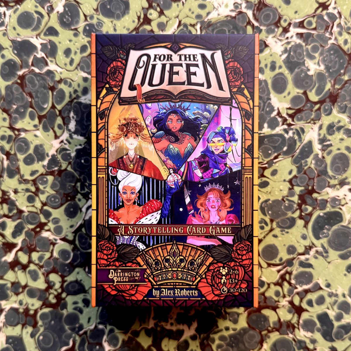 Knave_of_cups's tweet photo. NEW IN THE SHOP: card-based roleplaying game FOR THE QUEEN by @muscularpikachu 👑 Accompany your monarch on a dangerous journey, reveal your story, decide her fate 👑 NEWEST edition includes 25 tarot-inspired Queens, from fae royalty to modern business moguls, in a box w a ribbon https://t.co/5bWm2d7Jev