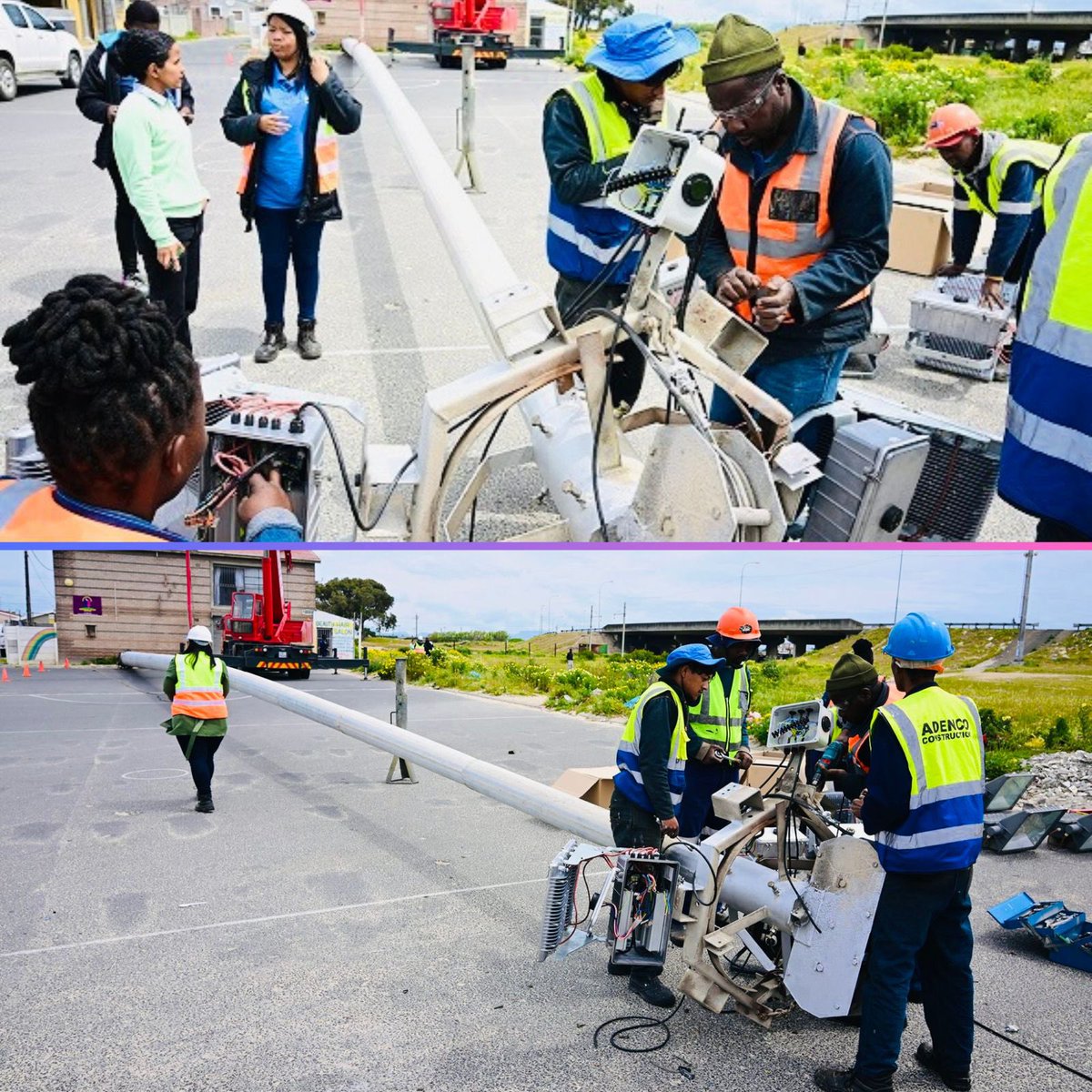 💡Khayelitsha: Progress on our R3.5 million project to increase public lighting in the area!

This will increase safety for residents and empower our neighborhood watch groups! 👮‍♀️👏

Read more: tinyurl.com/mn24tdd4