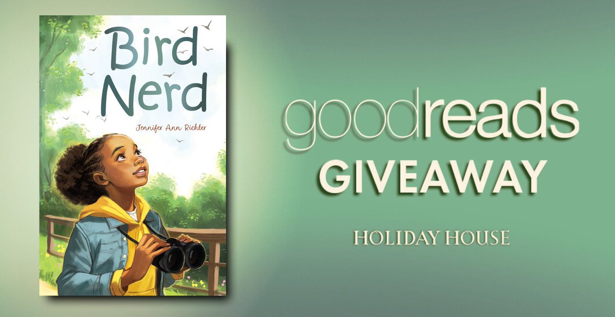 HolidayHouseBks's tweet photo. Do you want to read an #mglit novel about a nerdy girl who sets out to win her school's bird watching competition? Enter this @goodreads giveaway to win an advanced copy of BIRD NERD!

@J_Ann_Richter

https://t.co/PQhjJckGbX

#bookgiveaway #giveaway https://t.co/kfzZsfgUmo