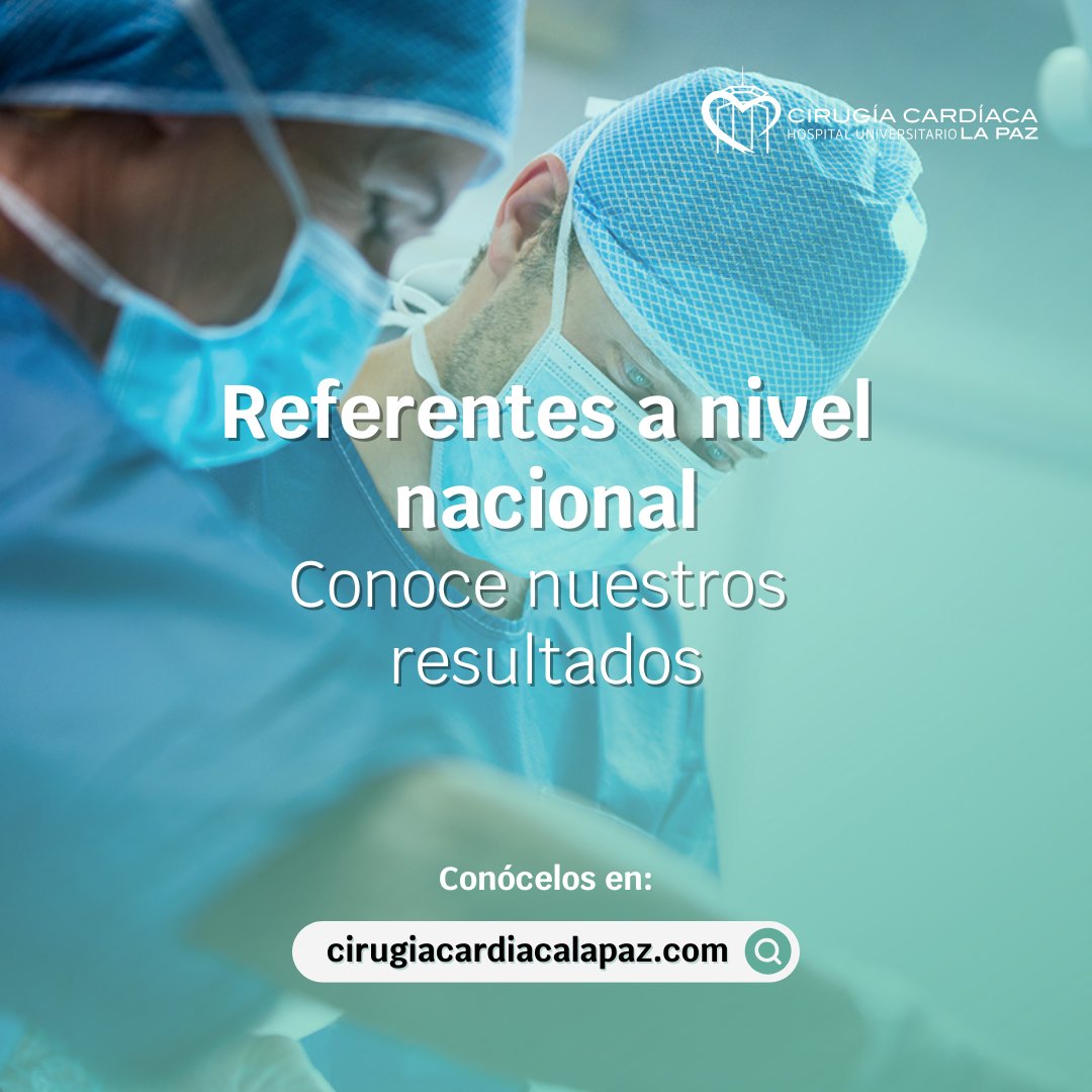 cirugialapaz's tweet photo. El Servicio de #CirugiaCardiacaLaPaz es un referente nacional en calidad científico-técnica y percibida. Su plan de calidad total se centra en procesos orientados al paciente y resultados transparentes consiguiendo unirse al programa QUIP de la EACTS 🌏 https://t.co/bc9gpQlUhO. https://t.co/0FApMbPqzN