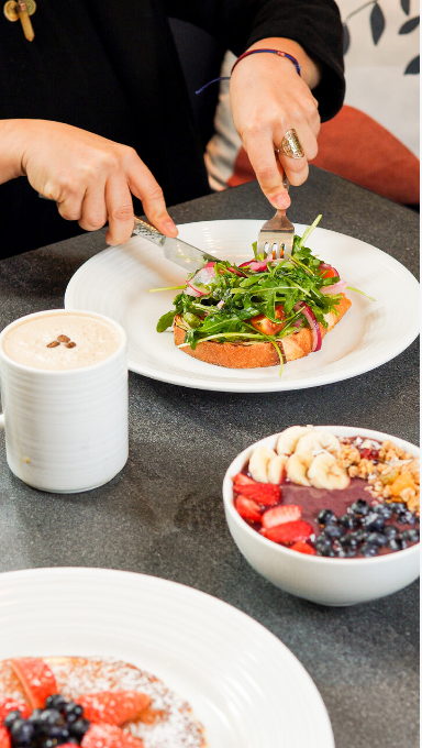 Breakfast anyone? Stop by Watercraft Market for refreshing smoothies, or egg-cellent breakfast plates!