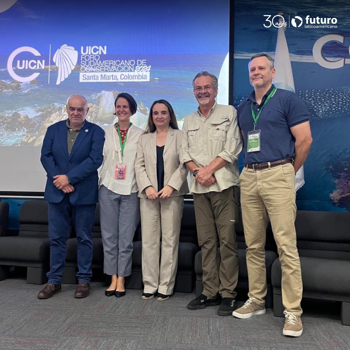 FuturoLatinoame's tweet photo. #AliadosFFLA | ✅ En el último día del #ForoSudamericanoUICN, se eligió la nueva directiva del Comité Sudamericano para el periodo 2024 -2029 de @UICN_SUR, de la cual, nuestro Director Ejecutivo,@pablolloret formará parte. https://t.co/GTs5xeKSz7