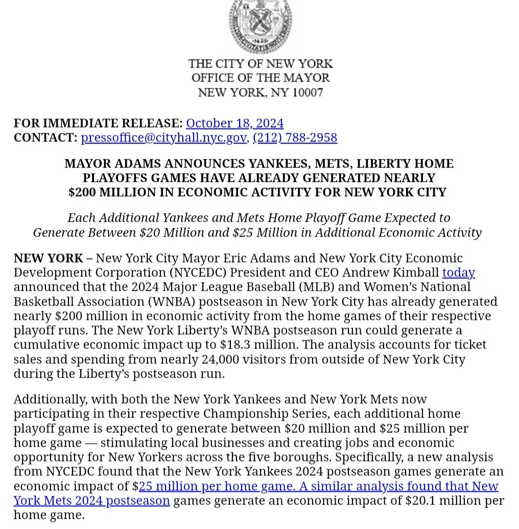 Great news for NYC! Next step is using the funds from this economic boost to restore funding to public safety programs like CVAP and more! #NYCNeedsCVAP
