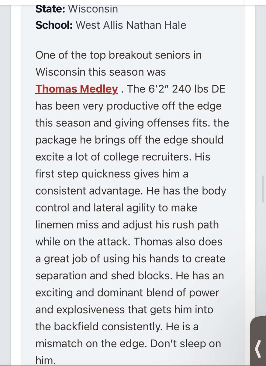 Thank you for the write up <a href="/MJ_NFLDraft/">Mark Johnson</a>