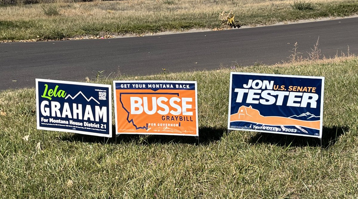 Doing our part to #SaveAmerica from fascism and #Project2025. <a href="/SenatorTester/">Archive: Senator Jon Tester</a> <a href="/ryandbusse/">Ryan Busse</a> <a href="/raphgraybill/">Raph Graybill</a> #Harris_Walz2024 #votedemocratic #VoteBlueGreatFalls #getyourmontanaback #LelaGraham #mtpol #BusseGraybill <a href="/grahamforhd21/">Lela Graham</a>