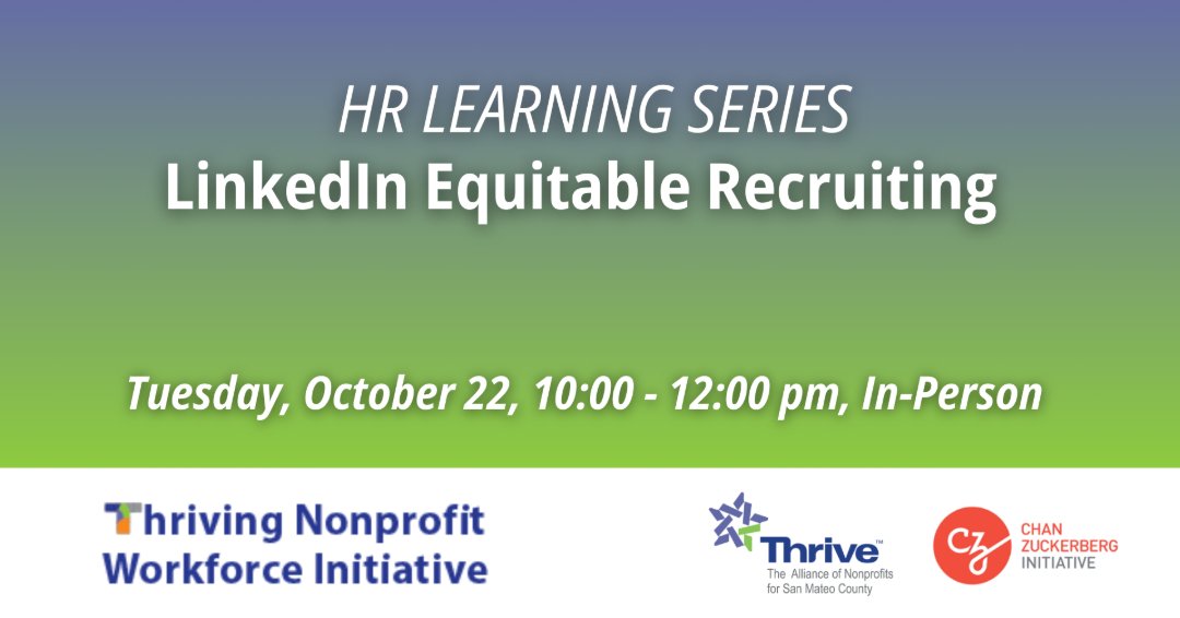 Join us at the LinkedIn Community Space in Sunnyvale for the HR Learning Session on leveraging free LinkedIn tools for equitable recruiting. We are thrilled to have Jason Thurman, Nonprofit Account Director at LinkedIn, as one of our amazing speakers. tinyurl.com/3bszm3sv