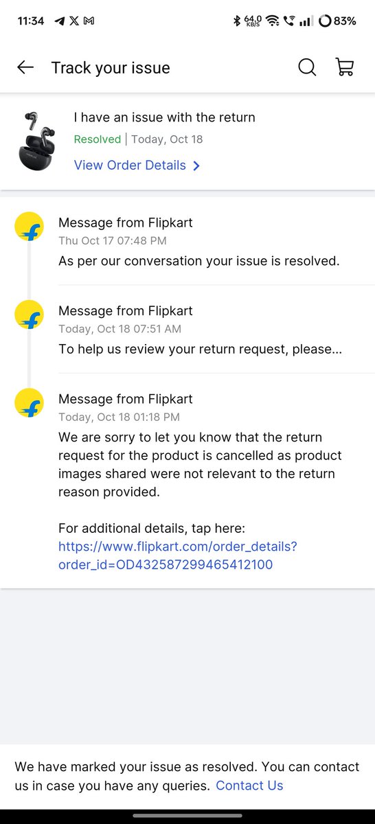 raj9291's tweet photo. @Flipkart @flipkartsupport @_Kalyan_K 
Why my return request rejected?
I have a proper proof nd unboxing video 
I recieved a used product ..
Approx 10 k mne diye 
Used product k liye 
I want replacement/ return 
Kindly please  return or replace my product.. https://t.co/jhh6ytuuWH