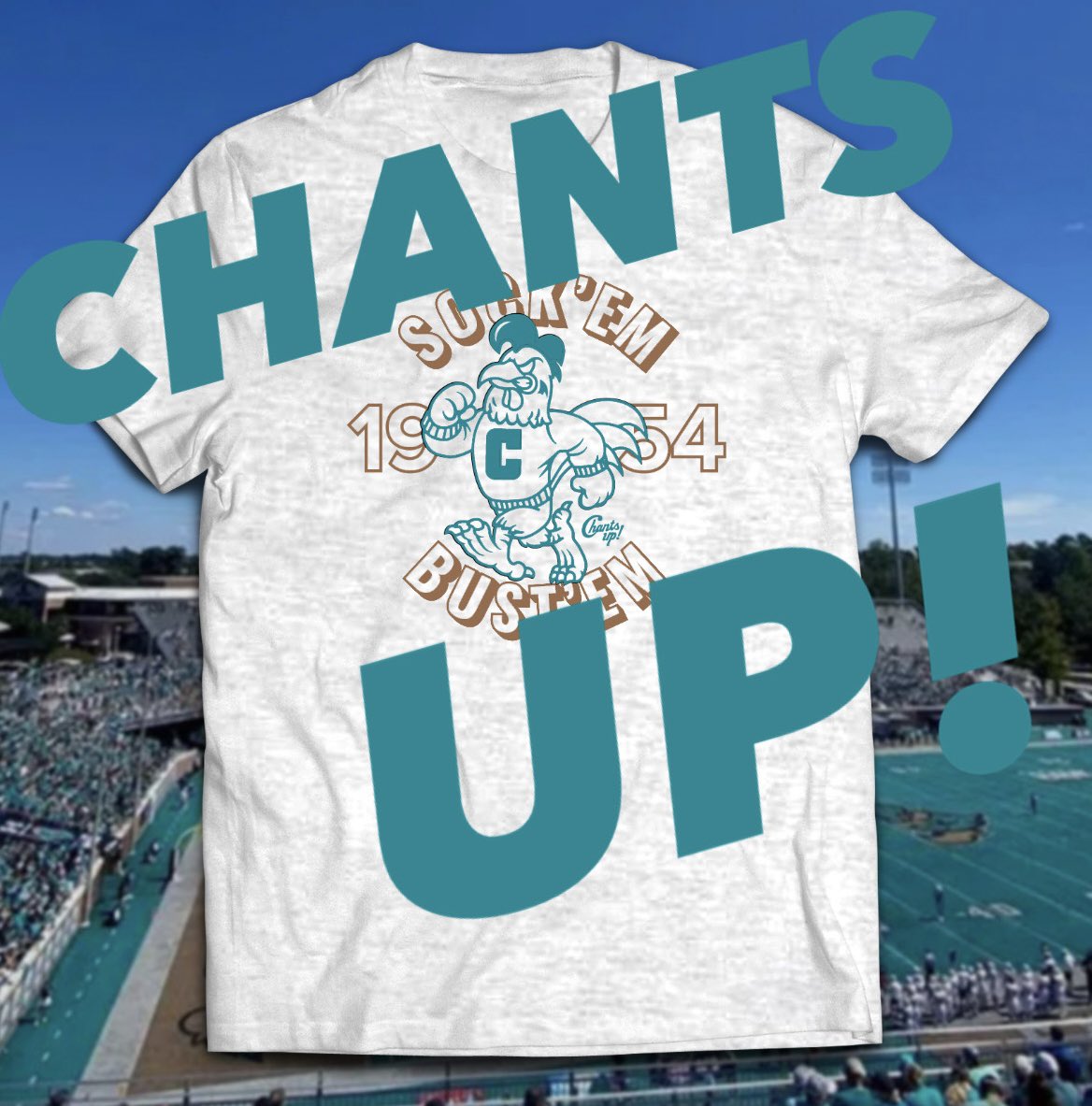 Homecoming giveaway 🏈!

Repost and 1 person will win this shirt. (picture is a mockup) Draw tomorrow after the game. Will DM for delivery info, may need to follow for msg) #ChantsUp 👌