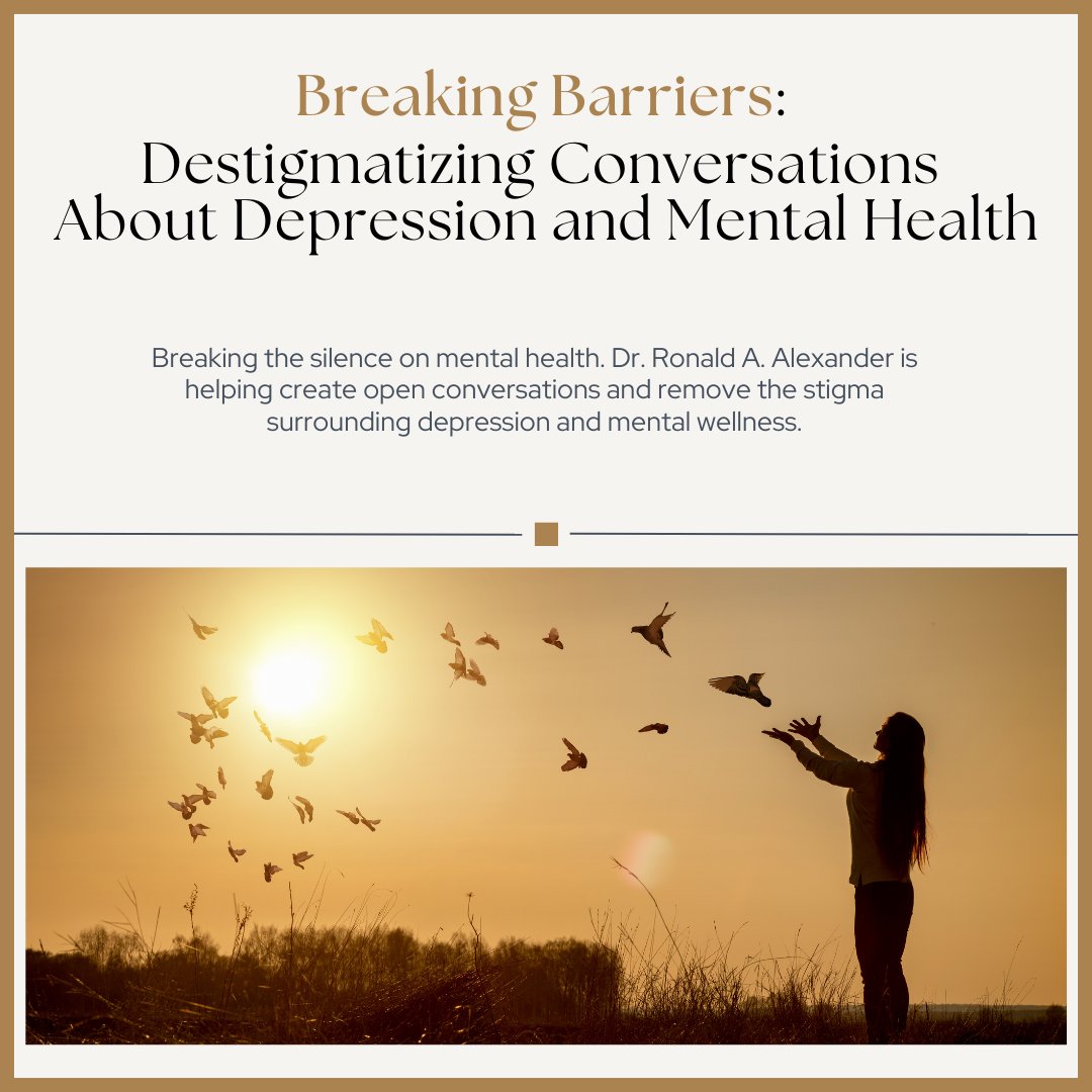Breaking the silence on mental health!🧠Dr. Ron is leading the way in destigmatizing conversations about depression and mental wellness. Let’s create open, compassionate dialogue and support those on their healing journeys. Read on! tinyurl.com/42vhs6n5
#MentalHealthMatters