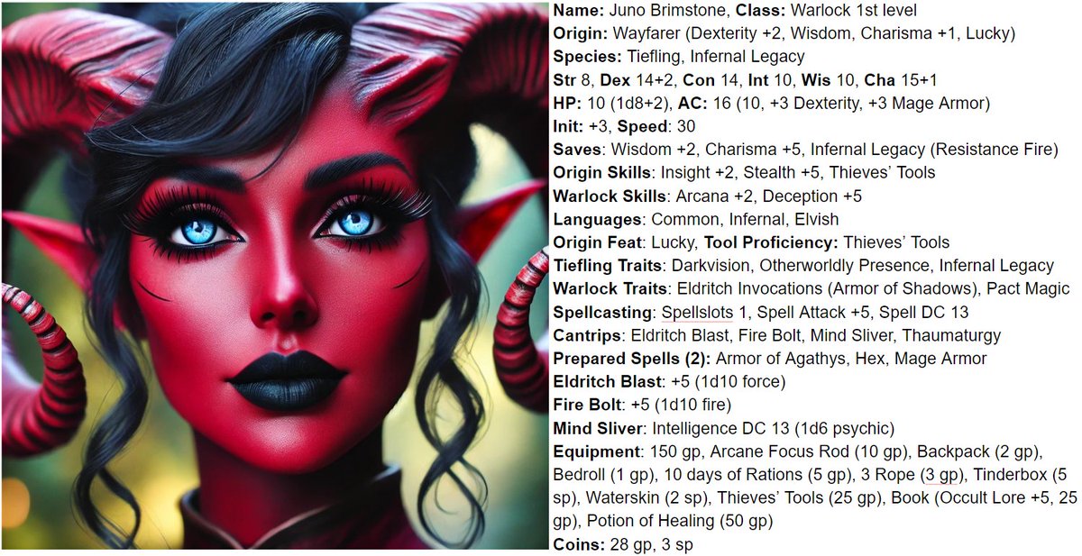nateascher's tweet photo. https://t.co/l8DFrOTKrz 
#dungeonsanddragons #characters #DnD #dnd2024 #5R https://t.co/vF4fpz9KEw
