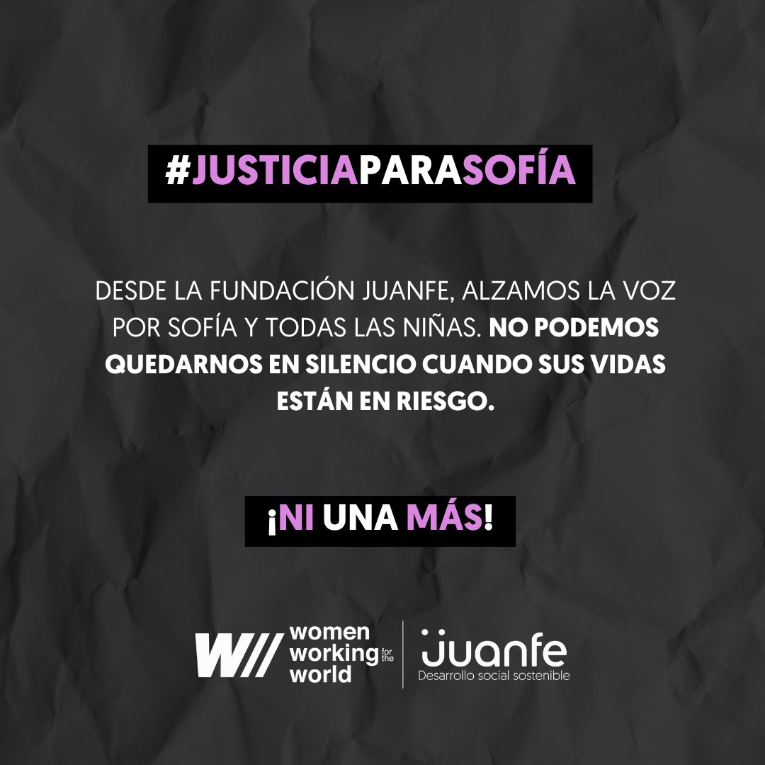 FundacionJuanfe's tweet photo. Las niñas nacen para soñar, no para sobrevivir 💔.

El caso de Sofía Delgado, una niña de 12 años brutalmente asesinada, nos recuerda la cruda realidad que viven muchas niñas en Colombia.

Por las niñas, por Sofía, exigimos justicia💜. @Cataescobarr 

#JusticiaParaSofía https://t.co/FhoGMY5Hr8