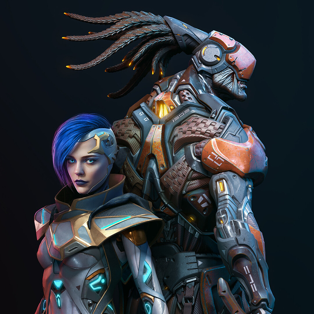 SwameStudio's tweet photo. Krishah and Reyu โ our 3D characters for Unioversะต!
#3DCharacters #RandomGames #GameDesign #3DArt #CharacterDesign #DigitalArt #GamingCommunity #3DModeling #GameDev #Art #Inspiration #3DCharacters #CharacterDesign #CGArt #3DModeling #DigitalArt #3DAnimation #VirtualCharacters https://t.co/ASAPogM8Rn
