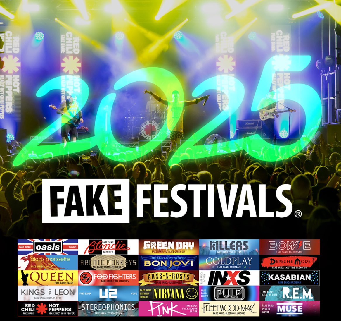 Jez Lee (@fakejezlee) on Twitter photo 2025 Fake Festivals tour announced today fakefestivals.co.uk
<a href="/fakefestivals/">Fake Festivals</a> <a href="/thefillers/">The Fillers</a> <a href="/oasish/">Oasish</a> <a href="/VickyJackson/">Vicky Jackson</a> <a href="/KazabianUK/">Kasabian Tribute</a> <a href="/Guns2RosesUk/">GUNS 2 ROSES - THE GUNS N ROSES TRIBUTE</a> <a href="/Flashtribute/">Flash Tribute</a> <a href="/KingsOfLyon/">Kings Of Lyon</a> <a href="/ColdplaceCP/">Coldplace</a> <a href="/bonjoviexp/">The Bon Jovi Experience Official</a> 2025 Fake Festivals tour announced today fakefestivals.co.uk
<a href="/fakefestivals/">Fake Festivals</a> <a href="/thefillers/">The Fillers</a> <a href="/oasish/">Oasish</a> <a href="/VickyJackson/">Vicky Jackson</a> <a href="/KazabianUK/">Kasabian Tribute</a> <a href="/Guns2RosesUk/">GUNS 2 ROSES - THE GUNS N ROSES TRIBUTE</a> <a href="/Flashtribute/">Flash Tribute</a> <a href="/KingsOfLyon/">Kings Of Lyon</a> <a href="/ColdplaceCP/">Coldplace</a> <a href="/bonjoviexp/">The Bon Jovi Experience Official</a>