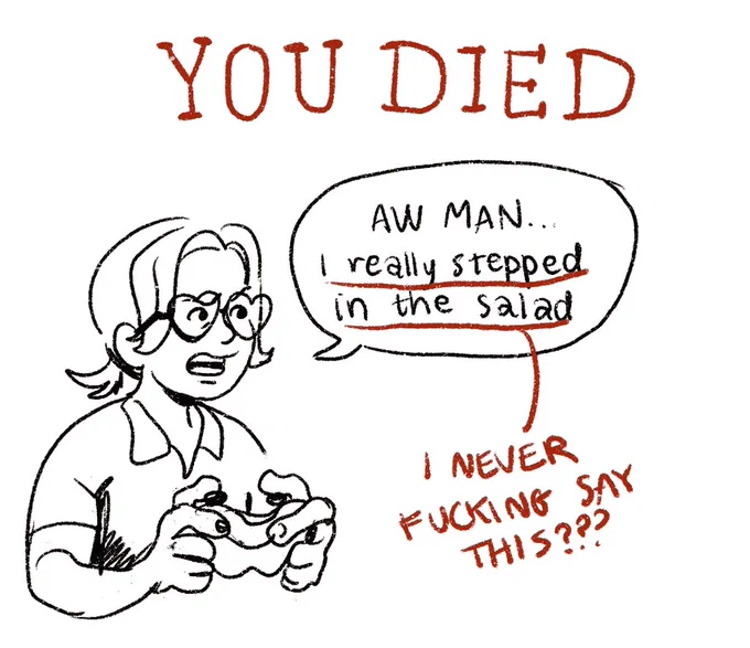 I've been around my kid nieces so much I don't even gamer rage like a normal person I say stuff like this 