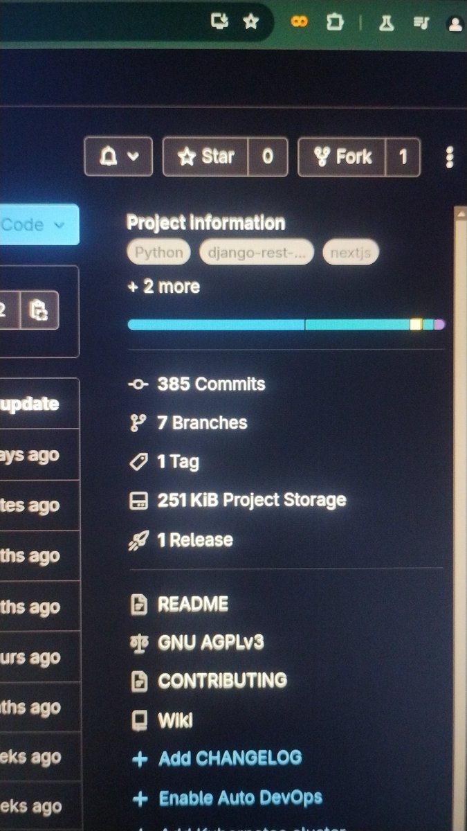 Anirbancode's tweet image. Understanding a simple project till you are satisfied is a long road keep grinding ke making mistakes if you really are great prove it. Now on to next release let&apos;s see what ideas tomorrow brings. 

#learninginpublic #djangorestframework
#nextjs 
#OpenSource