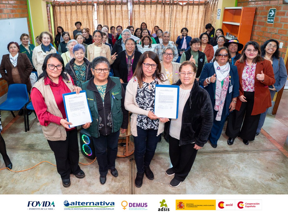 DemusPeru's tweet photo. #MujeresEnAcción 🌟 ¡Mujeres organizadas de Lima Sur, Lima Norte y Lima Metropolitana lanzan una campaña por sistemas locales de cuidado! 🌟 https://t.co/Nnd3zS2hzn