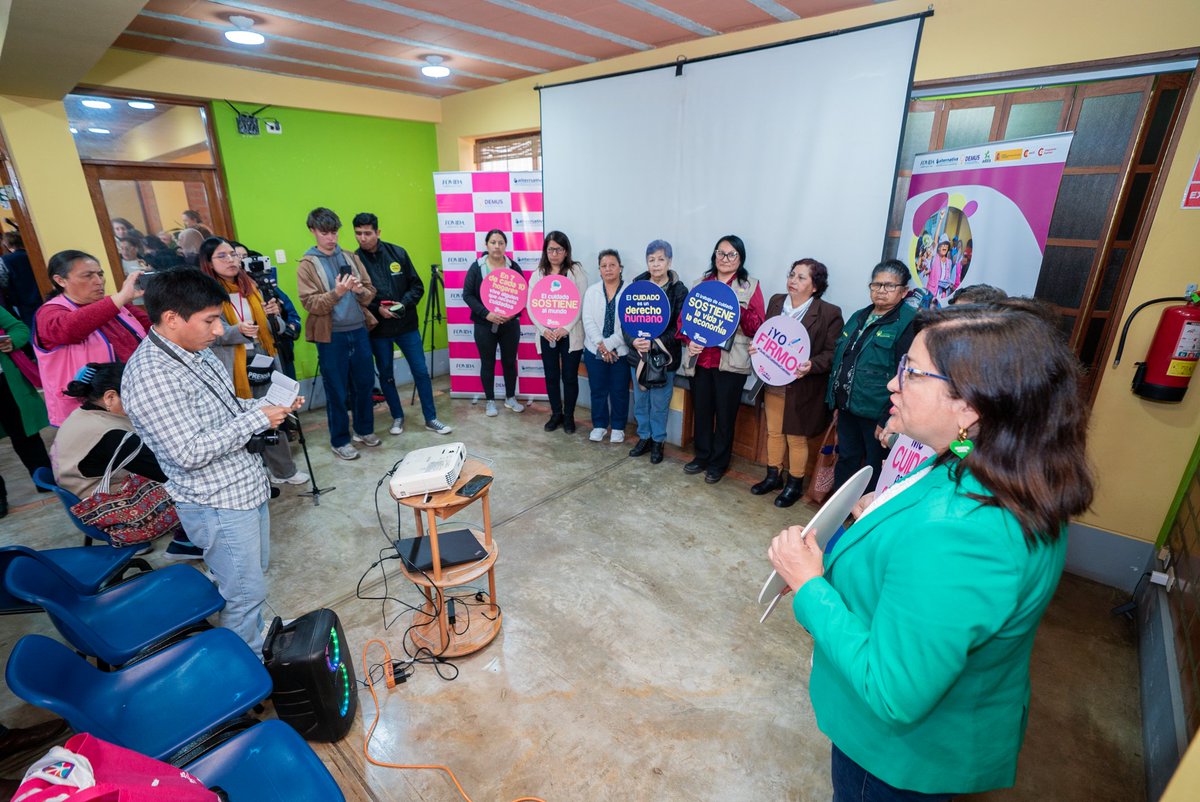 DemusPeru's tweet photo. #MujeresEnAcción 🌟 ¡Mujeres organizadas de Lima Sur, Lima Norte y Lima Metropolitana lanzan una campaña por sistemas locales de cuidado! 🌟 https://t.co/Nnd3zS2hzn
