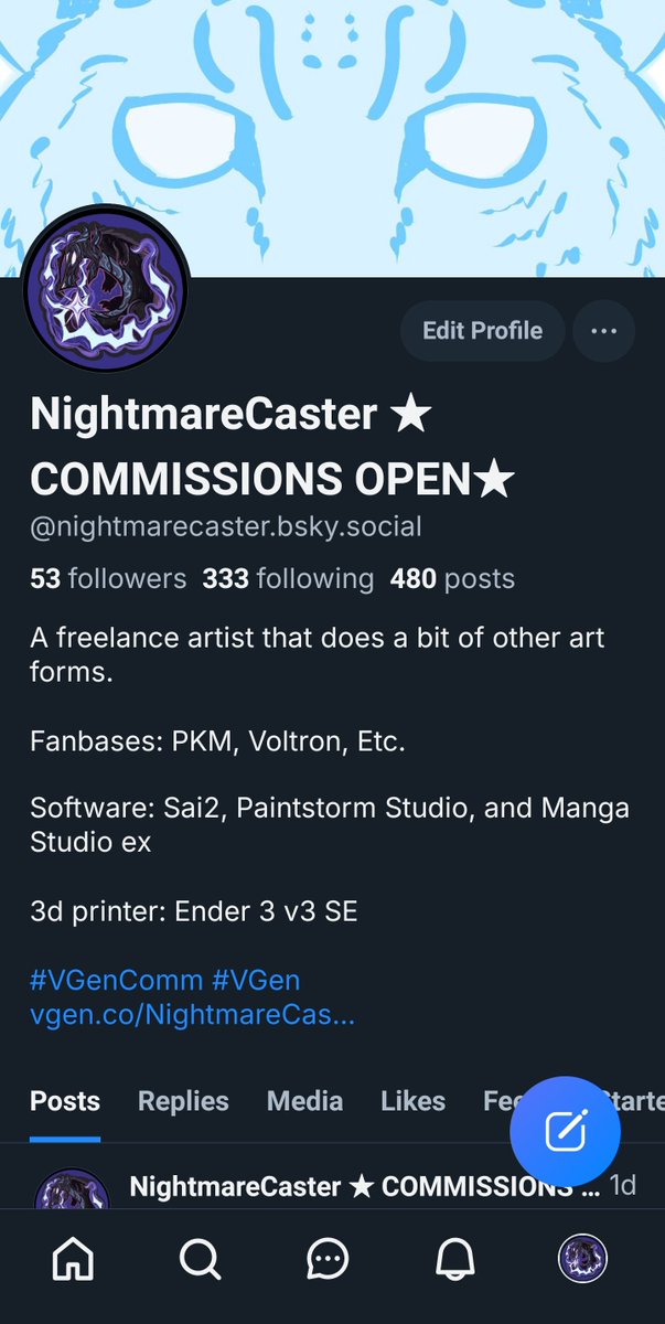 NightmareCaster 🡆 🟦Sky tweet media
