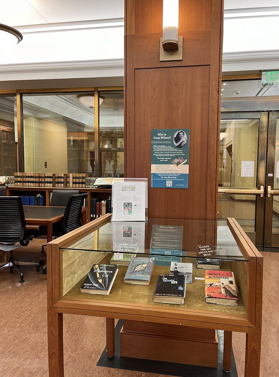 bancroftlibrary's tweet photo. The Bancroft Library presents our “What’s in a Title?” mini-exhibition highlighting the California Detective Fictions Collection. 🕵️‍♂️📚🔍

The exhibition is now up for viewing in the Bancroft Library’s Reading Room. Come by the library to learn more! https://t.co/BwwASyo82j
