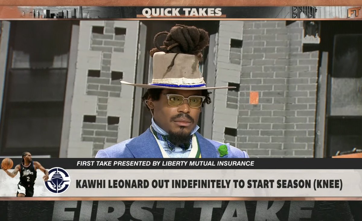 Cam Newton on First Take today lookin like Willy Wonka 🤦🏽‍♂️