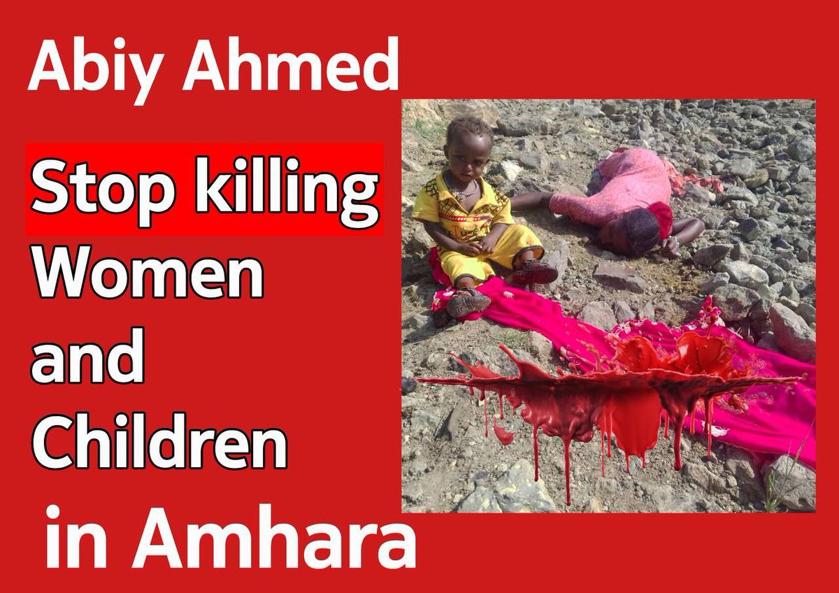 wetetu's tweet photo. Amharas are being targeted in a genocide that mirrors the Rwandan Genocide—indiscriminate killings and ethnic hatred. The international community must act before it’s too late! #WarOnAmhara #AmharaGenocide
@AsstSecStateAF @UNEthiopia @AmnestyEARO @UN_HRC @UNHumanRights https://t.co/QcF0G8rKft