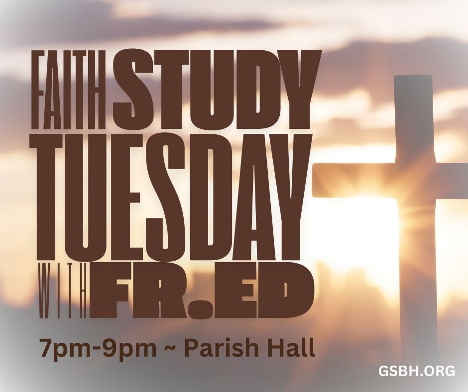 goodshepherdbh's tweet image. Join us for Fr. Ed’s Faith Study each Tuesday from 7pm-9pm in the Parish Hall. This will include reflections on the Bible, the Saints and the Catechism of the Catholic Church. Visit: GSBH.ORG/Directions
#FaithStudy #AllAreWelcome #GSBH #Community #BeverlyHills
