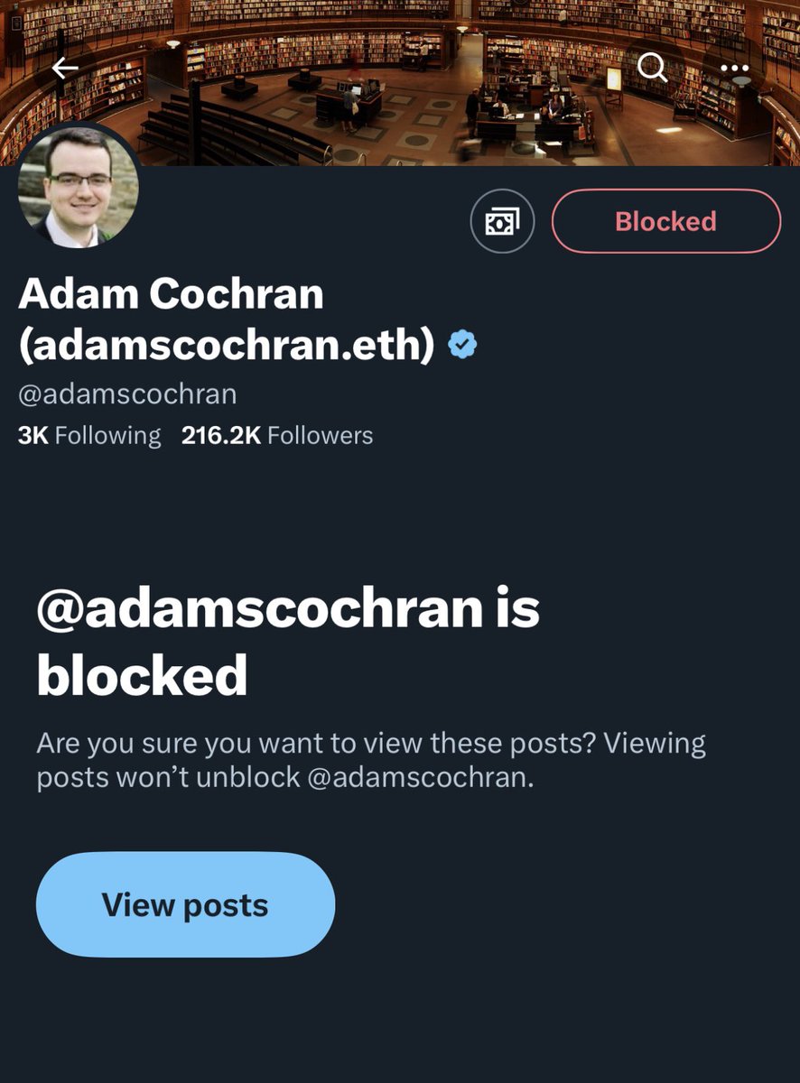 crypto_haku's tweet photo. #BlockCochran canβt believe it took you guys this long to remove his pointless yapping from your TL https://t.co/yay2N3rxue