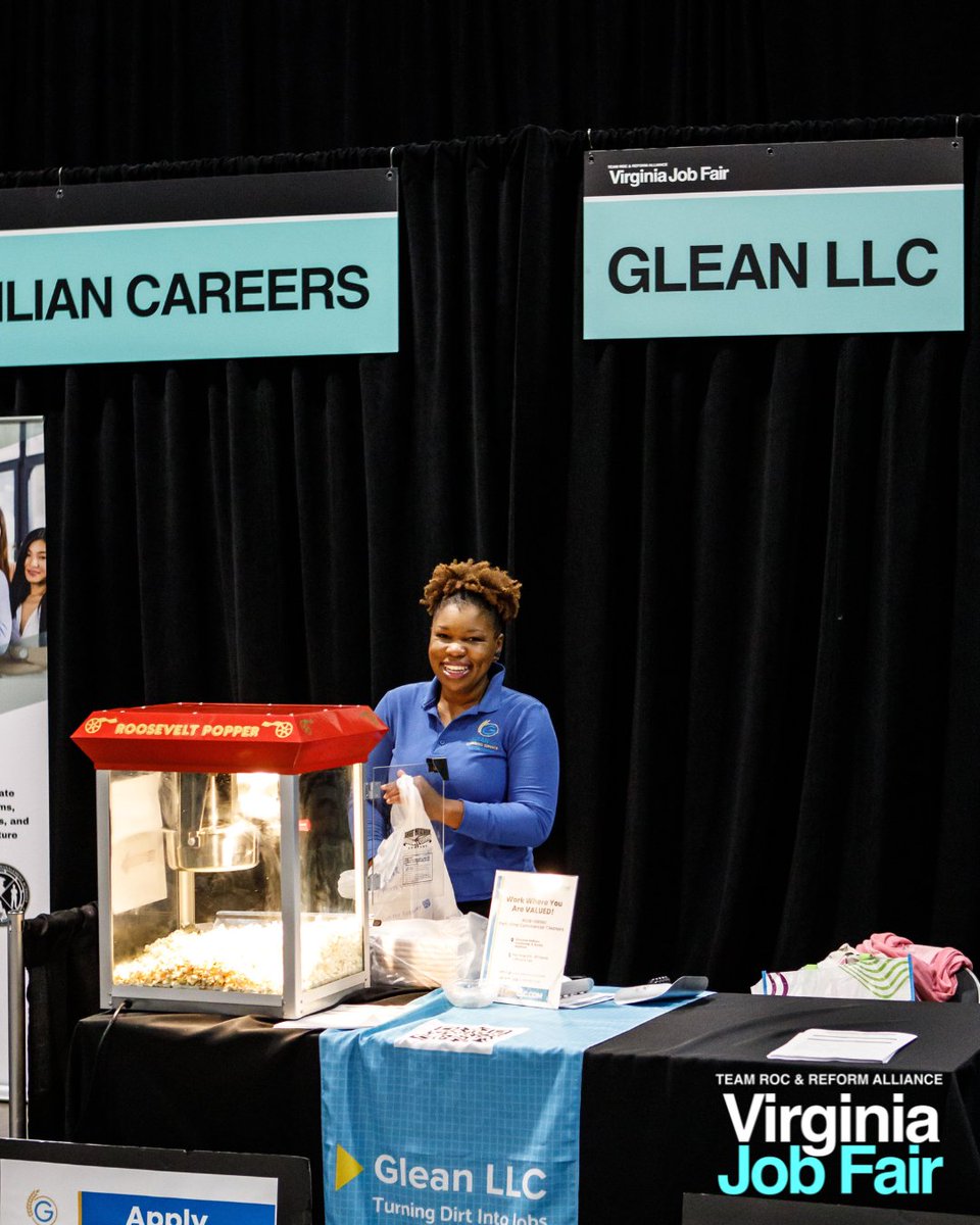 teamroc's tweet photo. Check out these top-notch employers bringing amazing opportunities to the table for job seekers at the Virginia Job Fair! 

Tune into IG stories for updates and more behind-the-scenes action. #VAJobFair #TeamRoc #ReformAlliance #RocNation https://t.co/AVM2qzN9qa