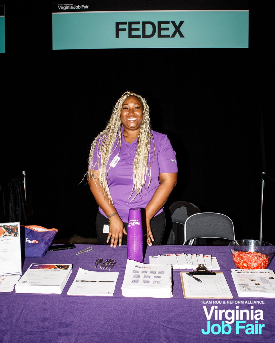 teamroc's tweet photo. Check out these top-notch employers bringing amazing opportunities to the table for job seekers at the Virginia Job Fair! 

Tune into IG stories for updates and more behind-the-scenes action. #VAJobFair #TeamRoc #ReformAlliance #RocNation https://t.co/AVM2qzN9qa