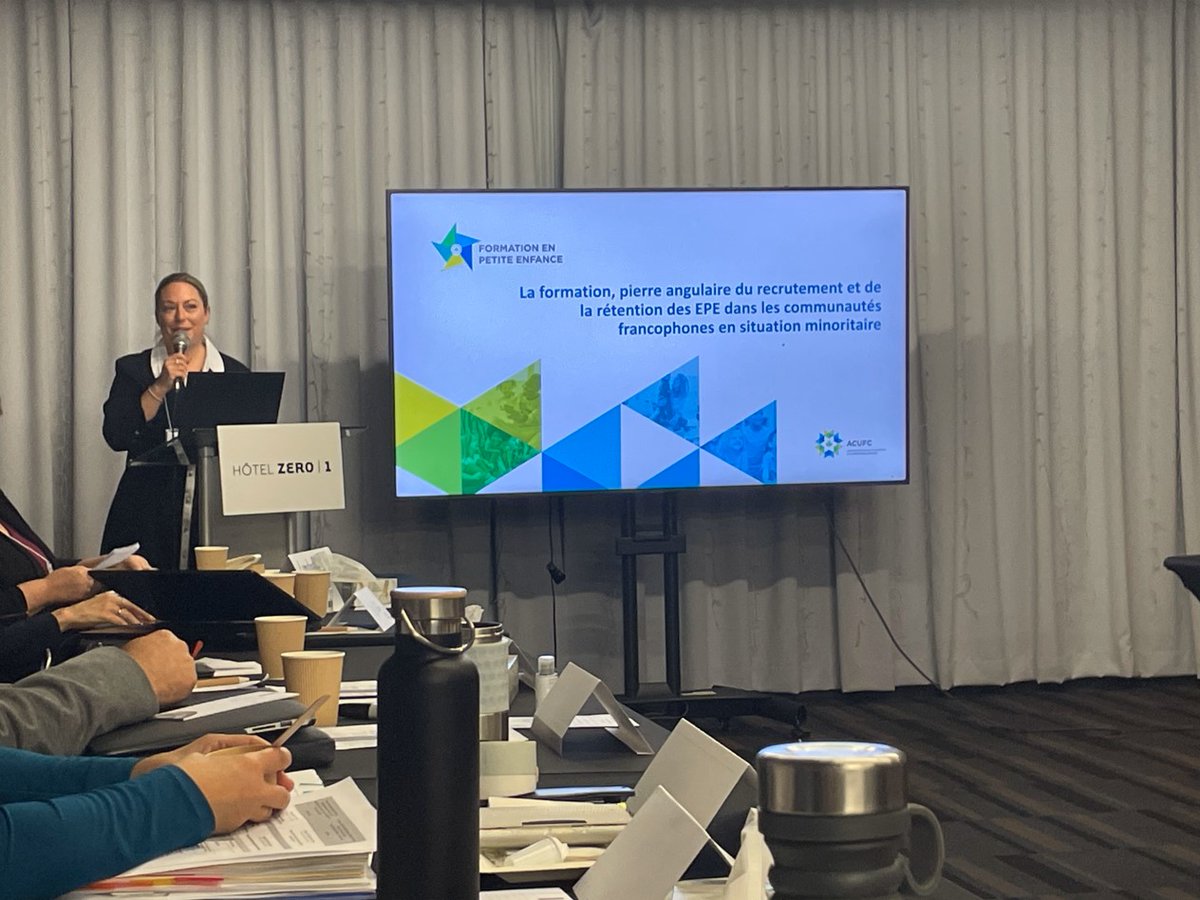ACUFC (@acufc_info) on Twitter photo L'ACUFC participe à la séance de dialogue d'<a href="/EDSC_GC/">Emploi et Développement social Canada</a> avec les représentants des communautés francophones en situation minoritaire. Catherine Rousseau, notre gestionnaire de programmes, y a fait une présentation sur la formation des éducatrices et éducateurs de la petite enfance. L'ACUFC participe à la séance de dialogue d'<a href="/EDSC_GC/">Emploi et Développement social Canada</a> avec les représentants des communautés francophones en situation minoritaire. Catherine Rousseau, notre gestionnaire de programmes, y a fait une présentation sur la formation des éducatrices et éducateurs de la petite enfance.