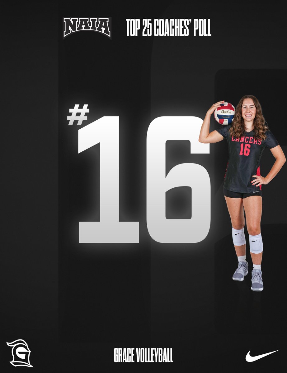 Grace Athletics (@gracelancers) on Twitter photo # 1โฃ6โฃ
<a href="/GCVB_Lancers/">Grace Volleyball</a> earned another Top-20 ranking in the NAIA Poll this week!
#LancerUp # 1โฃ6โฃ
<a href="/GCVB_Lancers/">Grace Volleyball</a> earned another Top-20 ranking in the NAIA Poll this week!
#LancerUp