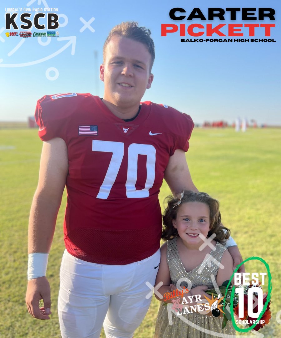 Balko-Forgan’s Carter Pickett wins Billy’s 10 Best Scholarship!