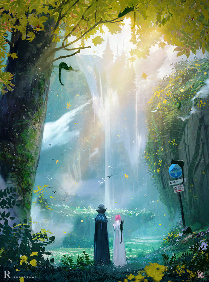 「i made a full photobashing tutorial demo」|RossDraws ✦のイラスト