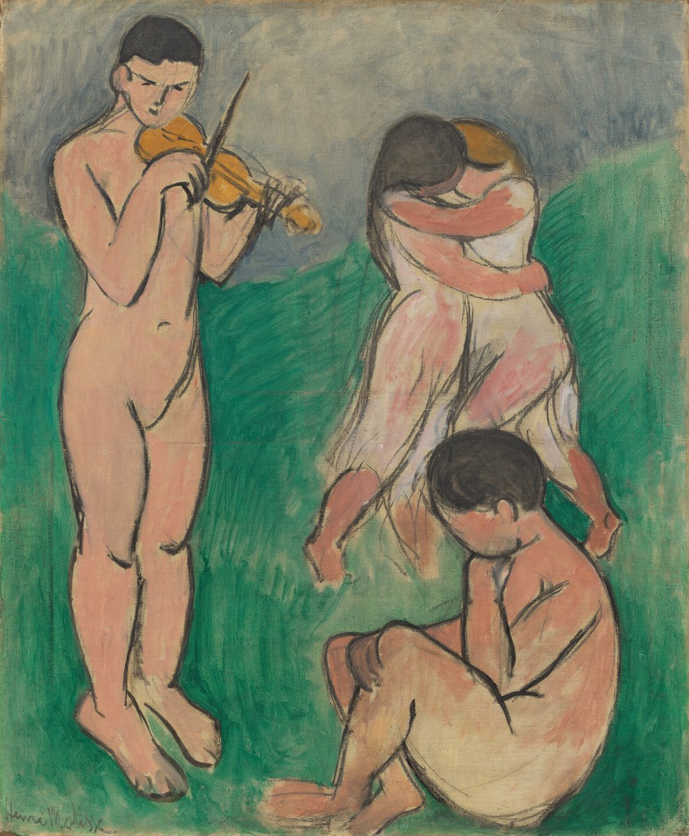 Music (Sketch), Collioure, spring-summer 1907 #artbots #matisse